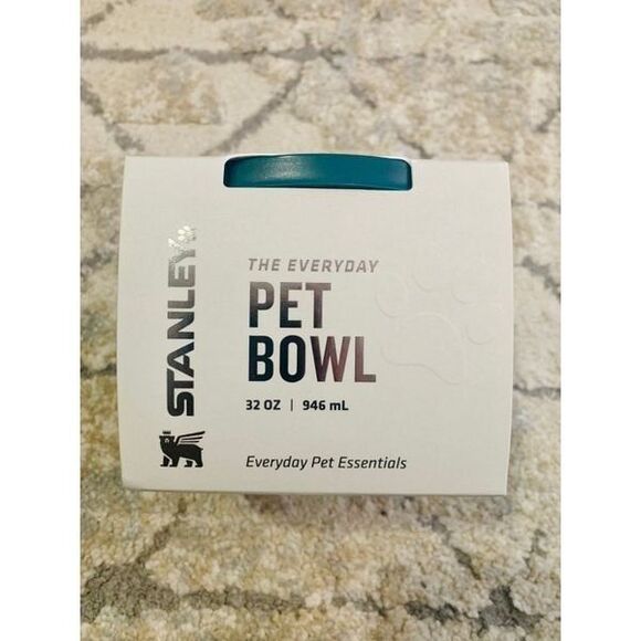 Stanley pet bowl 32oz Stainless Steel Multi-Use Dog and Cat Bowl Ocean Spray new - Picture 3 of 4